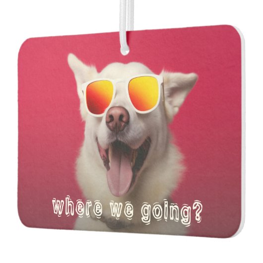 Schattigee Hond Foto Auto Luchtverfrisser (Links)