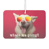 Schattigee Hond Foto Auto Luchtverfrisser (Voorkant)