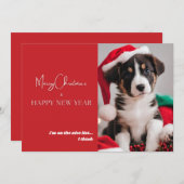 Schattigee Hond Foto Vakantie Kaart (Voorkant / Achterkant)