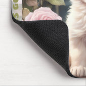 Schattigee hond Golden Retriever Puppy Aangepaste  Muismat (Hoek)