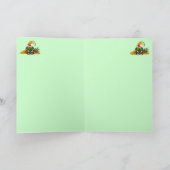 Schattigee hond Grappig Vrolijk Kerstkaart ontwerp Feestdagen Kaart (Binnen)