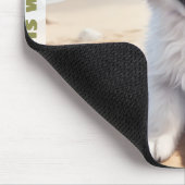 Schattigee Hond Grote Pyreneeën Witte Puppy Custom Muismat (Hoek)