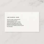 Schattigee hond | Hondenpoten | Dierendiensten Visitekaartje (Achterkant)