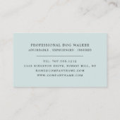 Schattigee hond, hondenrollerservice visitekaartje (Achterkant)