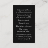 Schattigee hond huisdier en huis zitten baden visitekaartje (Achterkant)