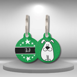 Schattigee Hond Illustratie Leuk en Eenvoudig Huis Huisdierpenning