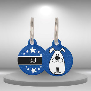 Schattigee Hond Illustratie Leuk en Eenvoudig Huis Huisdierpenning