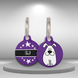 Schattigee Hond Illustratie Leuk en Eenvoudig Huis Huisdierpenning