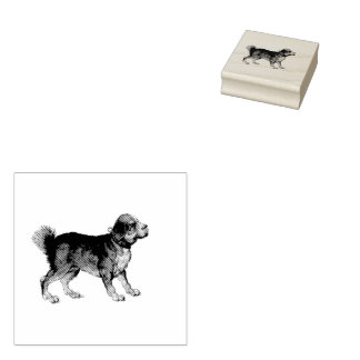 Schattigee Hond Illustratie Rubberstempel