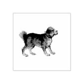Schattigee Hond Illustratie Rubberstempel (Afrduk)