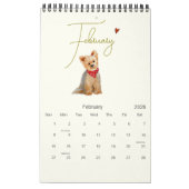 Schattigee Hond Illustraties Hondenliefhebbers Kalender (Feb 2026)