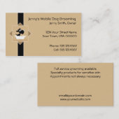 Schattigee Hond In Badkuip Pet Dog Groomer | Visitekaartje (Voorkant / Achterkant)