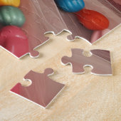 Schattigee hond in een kralenjurk legpuzzel (Zijkant)