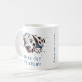 Schattigee hond in een Mok! Nieuwigheid voor Honde Koffiemok (Voorkant links)