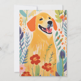 Schattigee hond in een tuin