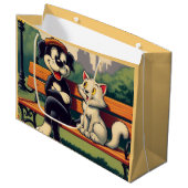 Schattigee, hond/kat cartoon groot cadeauzakje (Voorkant Gekanteld)