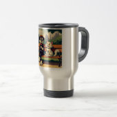 Schattigee, hond/kat cartoon reisbeker (Voorkant rechts)