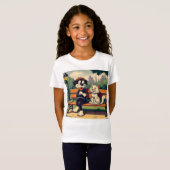 Schattigee,  hond/kat cartoon t-shirt (Voorkant volledig)