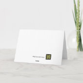 Schattigee Hond Kerst Kaart (Achterkant)