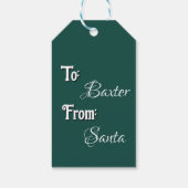 Schattigee Hond Kerstcadeau Label - Cadeaulabel (Achterkant)