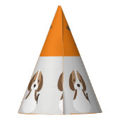 Schattigee hond kinder moderne aangepaste naam feesthoedjes (Achterkant)