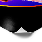 SCHATTIGEE HOND KLEURRIJKE REGENBOOG PERFECT POSTER (Hoek)