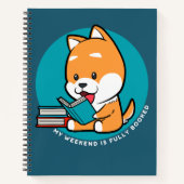 Schattigee hond lezen boek Grappig Quote (Voorkant)