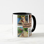 Schattigee Hond Mam Custom Foto Mok (Voorkant rechts)