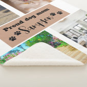 Schattigee Hond Mam Custom Foto Sherpa Deken (3/4)