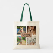 Schattigee Hond Mam Custom Foto Tote Bag (Achterkant)
