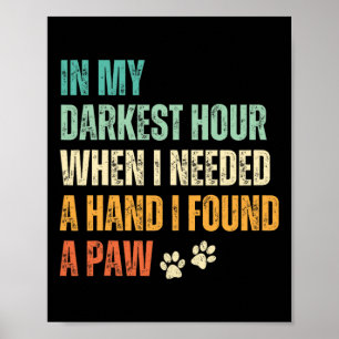 Schattigee Hond Mam Vrouwen Puppies Meisje Grappig Poster