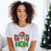 Schattigee Hond Mama Kerst Vrouwen T-shirt