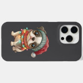 Schattigee hond met kerstthema op telefoonhoesje Case-Mate iPhone case (Achterkant (horizontaal))