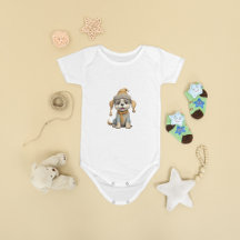 Schattigee hond met winterkleding