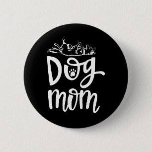 Schattigee hond moeder beste hond ronde button 5,7 cm