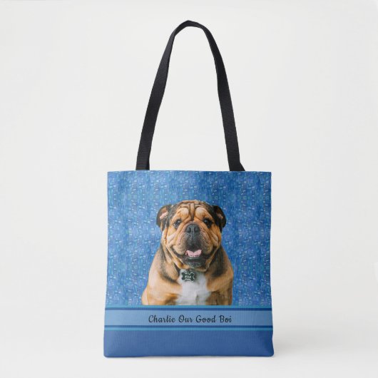 Schattigee Hond Moeder Oma Puppy Liefhebber Foto G Tote Bag (Voorkant)