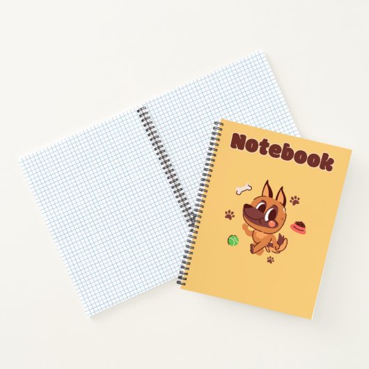 Schattigee Hond 🥨💛✨💗🐶 Notitieboek (Binnen)