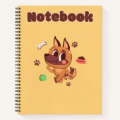 Schattigee Hond 🥨💛✨💗🐶 Notitieboek (Voorkant)