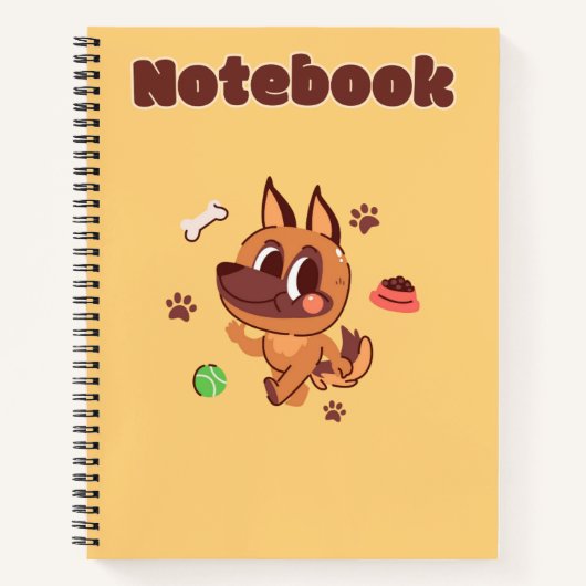 Schattigee Hond 🥨💛✨💗🐶 Notitieboek (Voorkant)