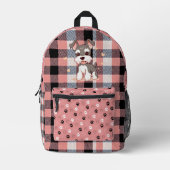 Schattigee Hond Print Cut Naaizak Bedrukte Rugzak (Voorkant)