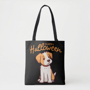 Schattigee Hond Puppy Happy Hallowen Tote Bag