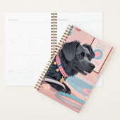 Schattigee hond roze blauw bling hond moeder planner (Display)
