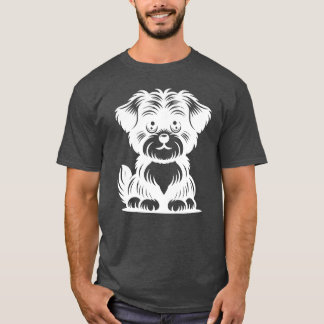 Schattigee Hond Schattige Hond Portret vriend retr T-shirt