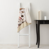 Schattigee hond Sherpa Blanket Sherpa Deken (In situ)