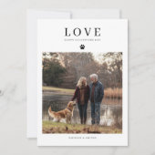 Schattigee Hond Valentijnse Golden Retriever Famil Feestdagenkaart (Voorkant)