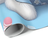 Schattigee hond van Schnauzer Animal Pattern Cadeaupapier (Rol Hoek)