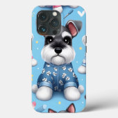 Schattigee hond van Schnauzer Animal Pattern Case-Mate iPhone Case (Achterkant)