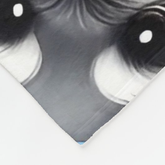 Schattigee hond van Schnauzer Animal Pattern Fleece Deken (Hoek)