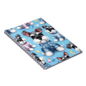 Schattigee hond van Schnauzer Animal Pattern Notitieboek (Rechterzijde)