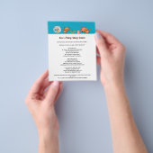 Schattigee Hond Walking Dierenverzorging Huisdier  Flyer (Hand)